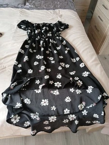 Girls Black New Look Dress Aged 13 Yrs - Picture 1 of 3