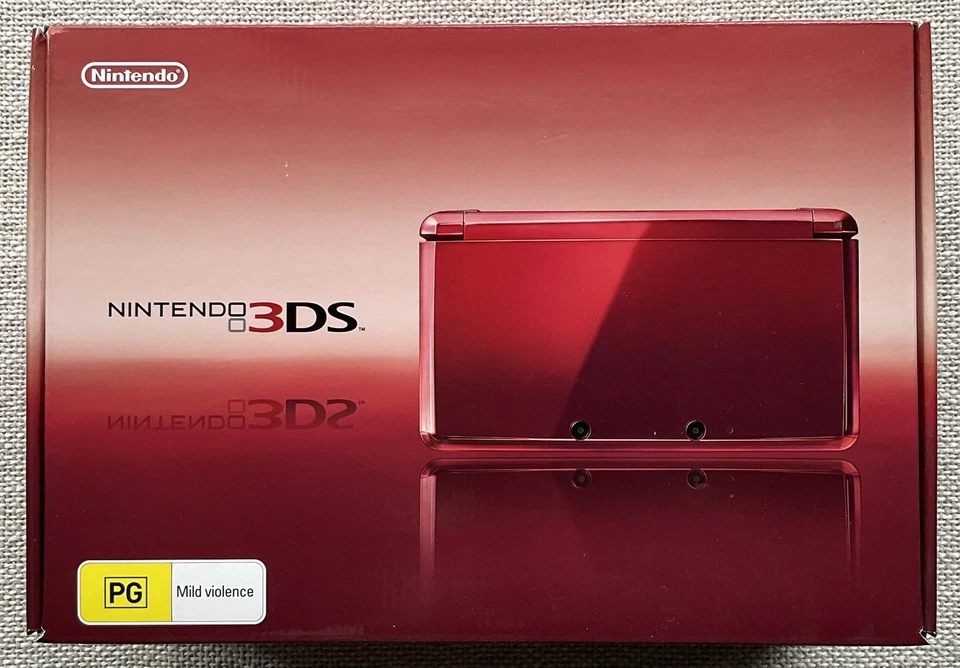 Brand New - Nintendo 3DS - Flame Red - Sealed - AUS PAL  - image 1 of 4