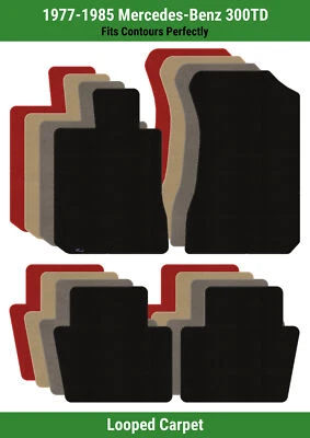 Lloyd Classic Loop Front & Rear Row Carpet Mats for '77-85 Mercedes-Benz 300TD  - Image 1 of 4
