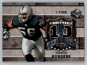 2006 Upper Deck 10 Sack Club #10S-DB Derrick Burgess Oakland Raiders - Picture 1 of 2