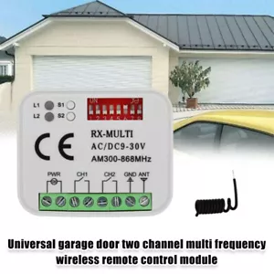 433 868MHz RX MULTI Garagentor-FernbedienungsempfäNger 433-900MHZ AC/DC 12V~30V - Bild 1 von 20