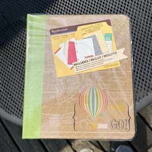 "Here we go!" Reisejournal Urlaubstagebuch Sammelalbum Notizbuch Mappe, 36 Seiten - Bild 1 von 4
