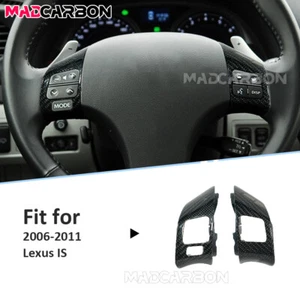 Repuesto de moldura de volante de fibra de carbono para 06+ Lexus IS250 IS300 IS350 F - Imagen 1 de 13