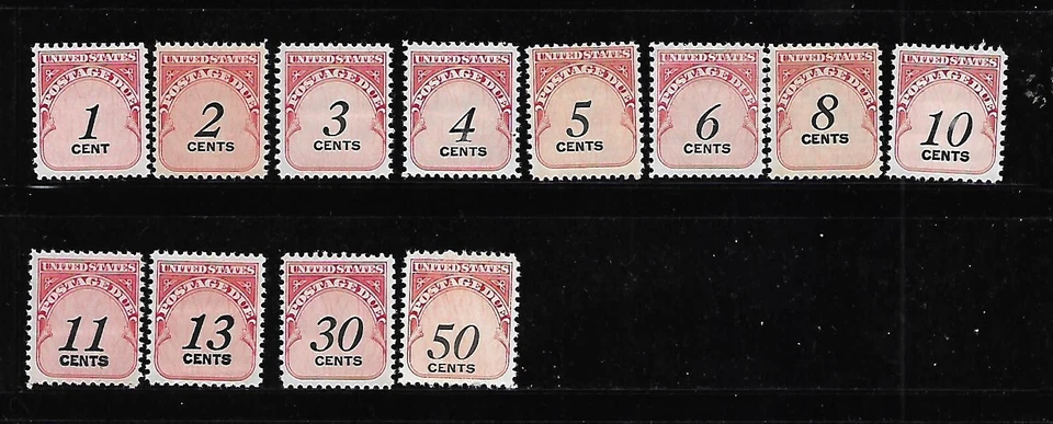 US.POSTAGE DUE 1C-$5 MNH - Image 1 of 1