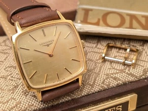 Longines Cal.L847.4 Gold Dial Handaufzug Herrenuhr Vintage 30mm mit Box - Bild 1 von 19