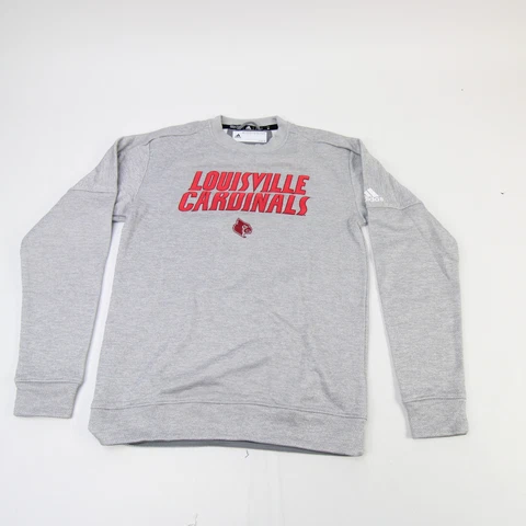 Louisville Cardinals adidas Sweatshirt Men's Gray/Red New Cover