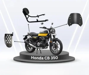 Fit For Honda CB 350 Footrest, Backrest & Visor Combo - Picture 1 of 4
