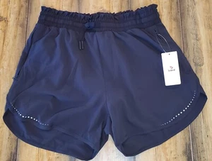 Baleaf Women’s High Waisted Lined Running Shorts Pockets Black Size S NWT - Picture 1 of 4