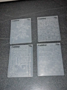 Cuttlebug emboss plates bundle x 4 - Picture 1 of 3