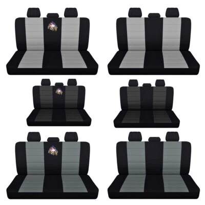 Banco traseiro - Cinza - Capas de assento compatíveis com Ford F-150 American Eagle 2015 a 2018 - Imagem 1 de 2