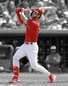 Philadelphia Phillies BRYCE HARPER Glossy 8x10 Photo Spotlight Print Poster - Picture 1 of 1