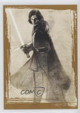 2017 Topps Star Wars: The Last Jedi Illustrated Gold 8/25 Kylo Ren #SWI-9 1j8