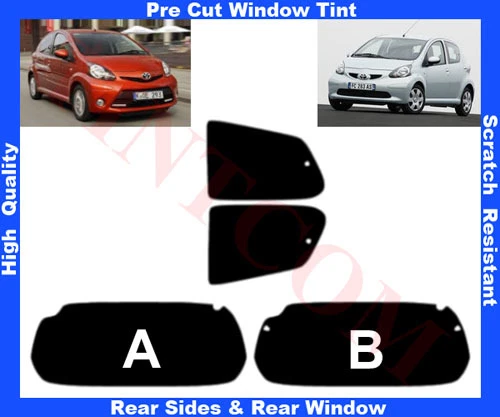 Pellicola Oscurante Vetri Auto Pre-Tagliata Toyota Aygo 5 Porte 05-13 da 5% a50% - Imagen 1 de 1