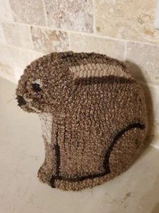 Little Bunny 3-D Rug Hooking Paper Pattern - Prairie Road Designs - Picture 1 of 3