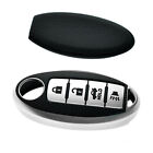Silver Soft TPU Leather Full Protect Remote Control Key Cover Fit For Nissan