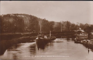 Postcard - Canal at Wightwick, Wolverhampton - Real Photo 1914 - Picture 1 of 1