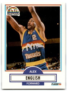 1990-91 Fleer Alex English Denver Nuggets #48