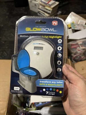 The Original Glowbowl 1 Light Motion Activated Toilet Nightlight With 7 Colors - Image 1 of 4