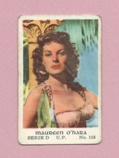1953 Dutch Gum Card Serie D #118 Maureen O'Hara