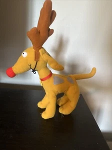 MATTEL Rugrats Holiday SPIKE THE DOG W/ ANTLERS 8" Plush STUFFED ANIMAL Toy - Picture 1 of 11