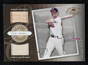 2001 Donruss Classics Classic Combos /100 Eddie Mathews #CC-6 HOF
