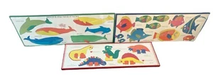 Vintage 1988 Pat Meyers Custom Framed Animal Pictures Set Of Three - Picture 1 of 24