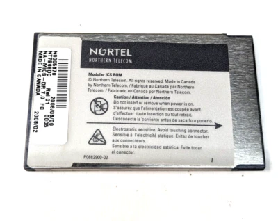 NORTEL NT7B66DC MODULAR ICS ROM NORSTAR NORTHERN TELECOM  SOFTWARE FLASH CARD - Image 1 of 2