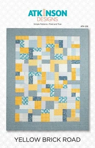 Yellow Brick Road Quilt Pattern 6 Sizes Fat Quarter Atkinson Designs  - Picture 1 of 2