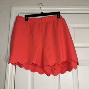 Torrid hellorange Jakobsmuschelsaum elastische Taille Pull-On Shorts 18 - Bild 1 von 5
