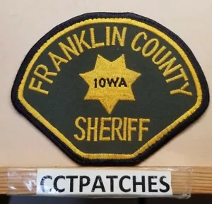 VINTAGE FRANKLIN COUNTY, IOWA SHERIFF (POLICE) SHOULDER PATCH IA - Picture 1 of 2