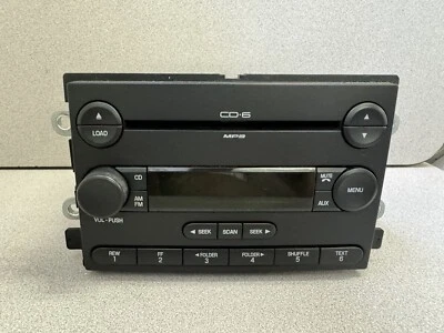 Ford Five Hundred Mercury AM FM 2006-2007 6 CD radio con entrada auxiliar 6G1T-18C815-BC Foto 1 de 3