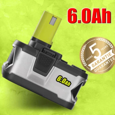 FÜR RYOBI Batería Herramientas 18V 6000mAh para RYOBI One Plus Litio RB18L50 P108 P104 -Batería DE