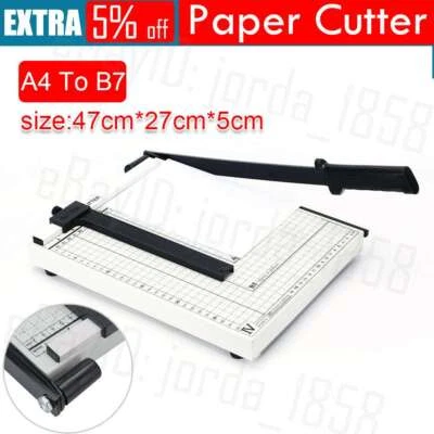 Professional Heavy Duty A4 To B7 Paper Cutter Guillotine Trimmer Home Office OZ - image 1 of 4