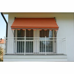 Exklusive Klemmmarkise Markise Sonnenschutz 150 cm orange-braun NEU/OVP - Bild 1 von 3