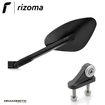 YAMAHA YZF R1 2007-2008 Rétroviseur Genesi RIZOMA BS174B BS724B Noir gauche - Photo 1/4