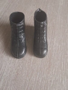 Hasbro G.I. 1964 Lote de 2 botas de combate Joe Right Foot negras - Imagen 1 de 5