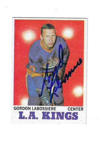 Gordon Labossiere 1970-71 Topps Card # 38 Signed | eBay
