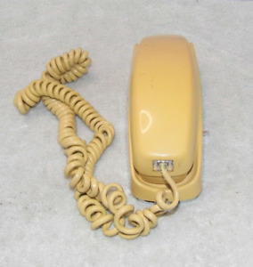 Vintage ITT Mustard Yellow Rotary Wall Phone  L@@K!!