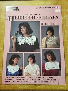 DETACHABLE HEIRLOOM COLLARS PLACEMATS NAPKIN SEWING PATTERN FREE SHIPPING - Picture 1 of 2