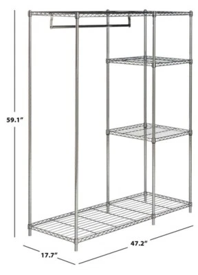 Safavieh Wire Adjustable Garment Rack, Reduced Price 2172720406 HAC1008A - Image 1 of 4