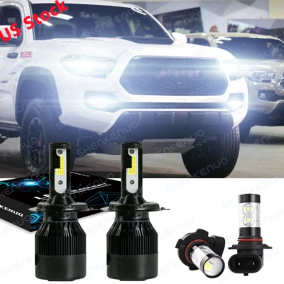 For Toyota Tacoma 2005-2009 2010 2011 LED Headlights Kit Hi/Low Beam Fog Light - Image 1 of 4