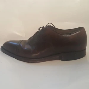 Johnston Murphy Cap Toe Oxfords Shoes Men's Size 8.5 EEE Burgundy Leather - Picture 1 of 12