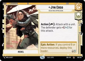 Jyn Erso #018/252 Star Wars Unlimited Spark of Rebellion NM - Picture 1 of 1