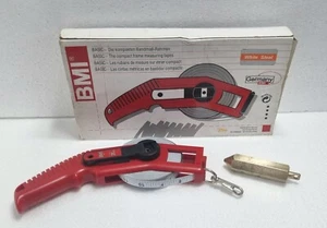 BMI Basic 25m Weiß Stahl Der Kompakt Rahmen Maßband - Picture 1 of 6
