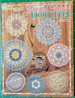 Jewel Tone Doilies Lucille LaFlamme 7 Crochet Design Patterns, Needlecraft Shop  - Image 1 of 2