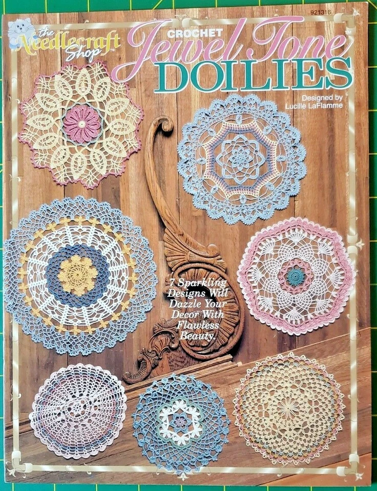 Jewel Tone Doilies Lucille LaFlamme 7 Crochet Design Patterns, Needlecraft Shop  - Image 1 of 2