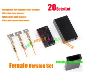 20Sets/Lot Single Female 2.54mm Connector Plug DPF20 or Servo Jr Futaba Battery - Picture 1 of 2