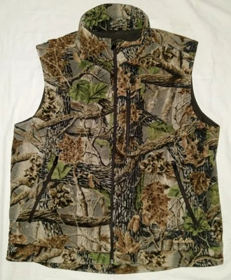 Cabela's Fleece Windshear Seclusion 3D Camo Hunting Vest Size Large Reg. - Image 1 of 4