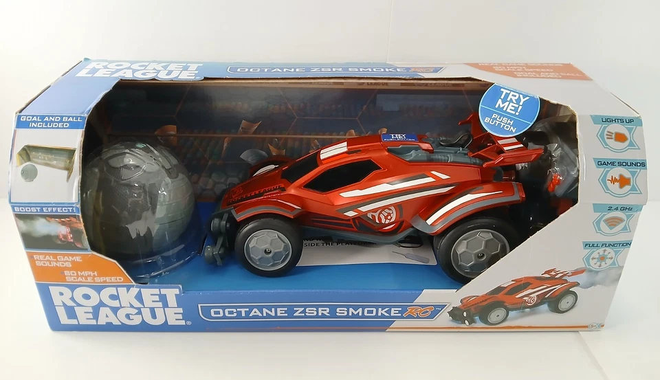 Funrise ROCKET LEAGUE Octane ZSR Smoke Remote Control RC Racecar w/ Goal & Ball! - Image 1 of 4