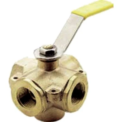 CONBRACO 78-124-01 Bronze 5-Port Ball Valve 1/2" - Image 1 of 2